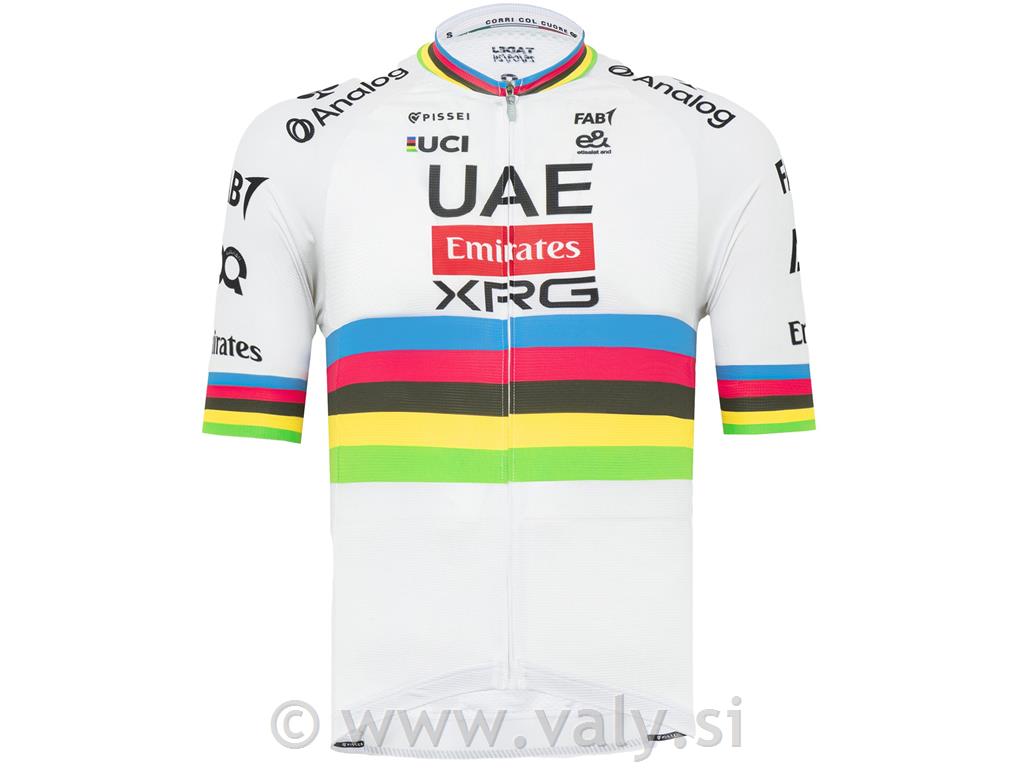 Pissei kolesarska majica UAE XRG replica svetovni prvak