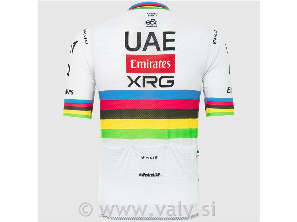Pissei kolesarska majica UAE XRG replica svetovni prvak
