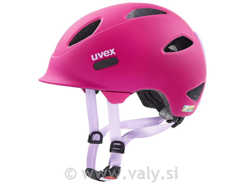 Uvex otroška kolesarska čelada OYO plum-dust rose vijolična