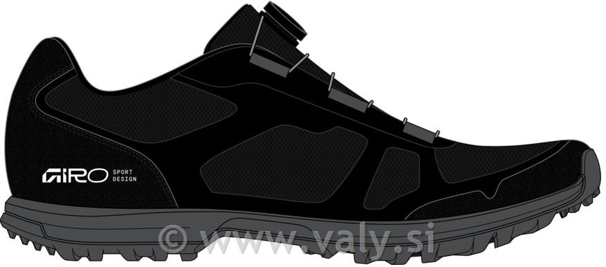 Giro kolesarski čevlji Gauge Boa črna