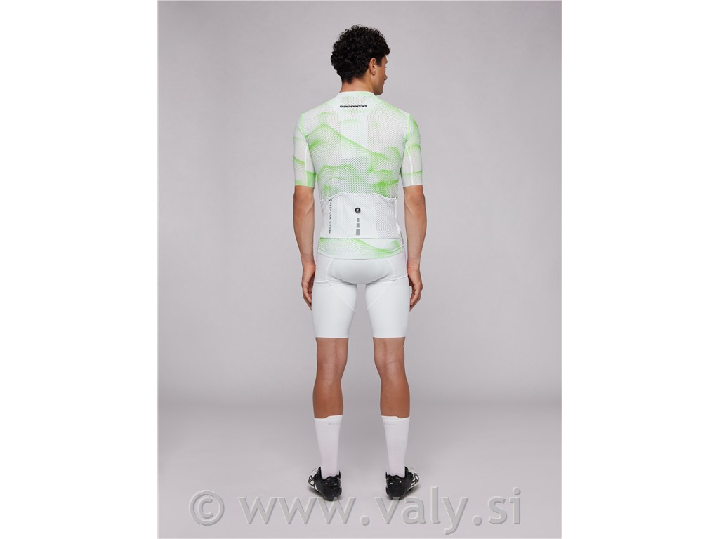 Pissei majica Sanremo kratka majica bela fluo