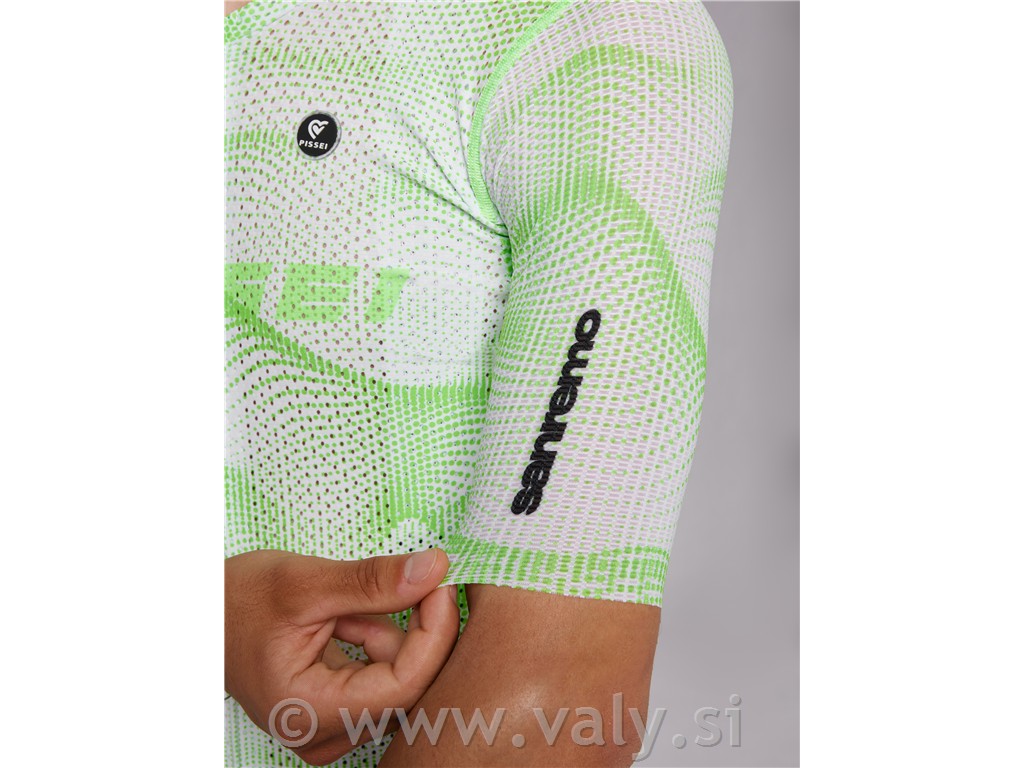 Pissei majica Sanremo kratka majica bela fluo