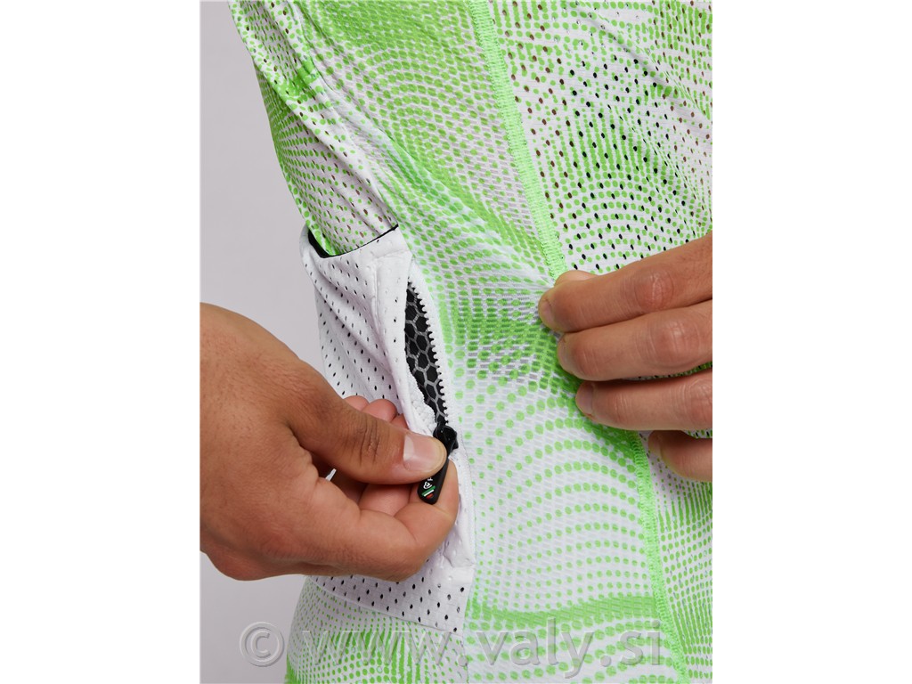 Pissei majica Sanremo kratka majica bela fluo