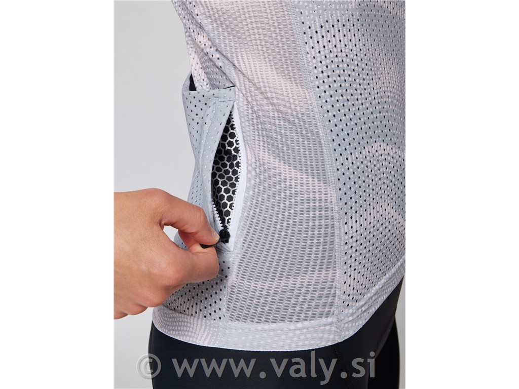 Pissei ženska majica Sanremo kratka majica siva - roza