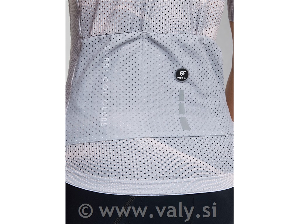 Pissei ženska majica Sanremo kratka majica siva - roza