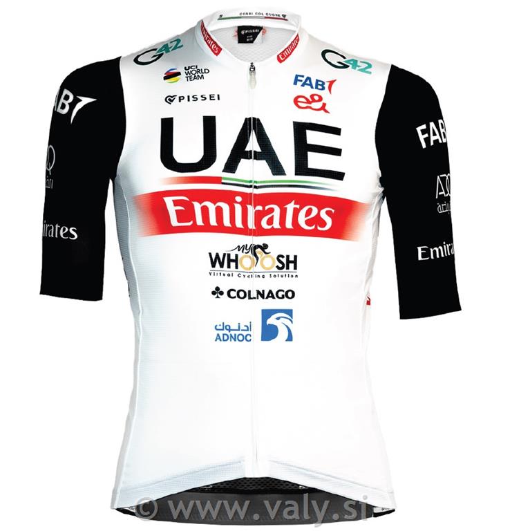Pissei kolesarska majica UAE replica 2023